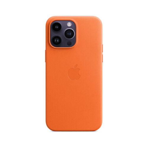Apple Leder Case mit MagSafe für Apple iPhone 14 Pro Max, Orange