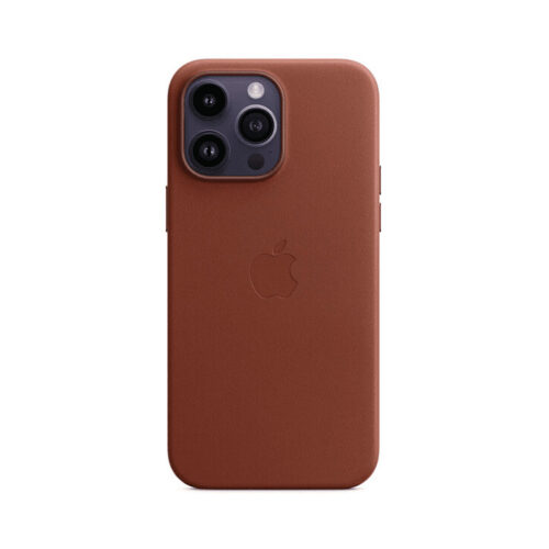 Apple Leder Case mit MagSafe für Apple iPhone 14 Pro Max, Umbra