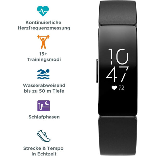Fitbit Inspire HR Schwarz – Bild 2