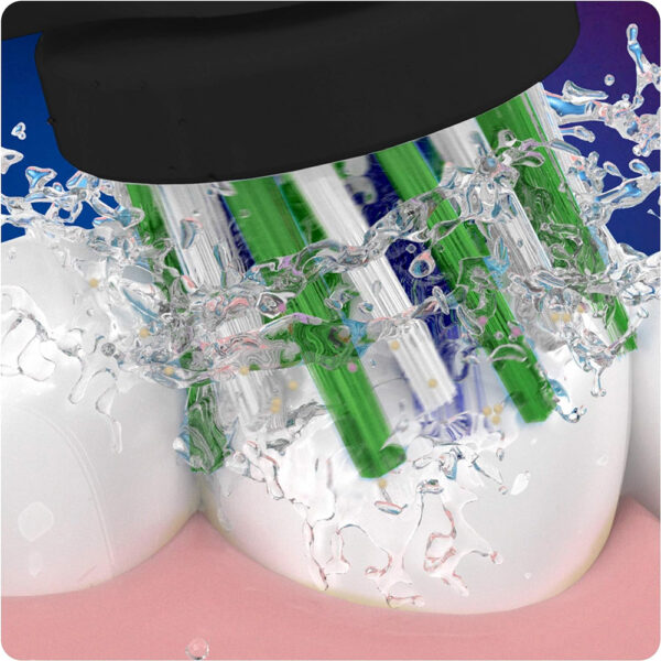 Oral-B CrossAction Schwarz mit CleanMaximiser 4er Pack – Bild 3