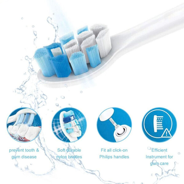 Philips Sonicare G2 Optimal Gum Care 4er-Pack in Weiß (Modell HX9034/10) – Bild 2