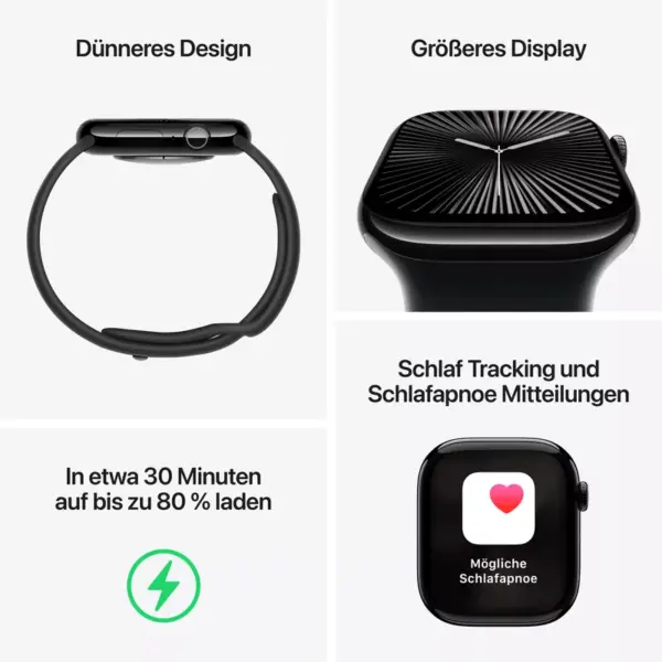 Apple Watch Series 10 4G 42mm Titan – Bild 4